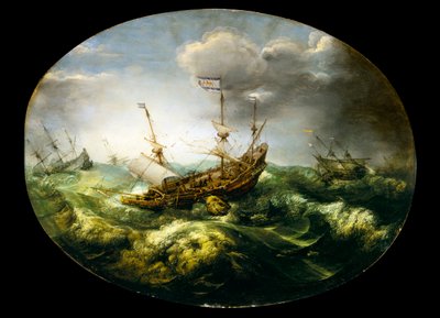 Jonah and the whale, early to mid 17th century by Abraham Willaerts