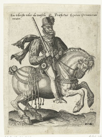 German Cavalry Commander by Abraham de Bruyn (attributed to)
