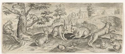 Squirrels and Rabbits by Abraham de Bruyn (possibly)