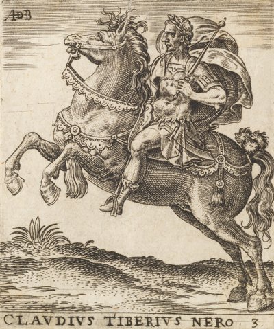 Claudius Tiberius Nero from Twelve Caesars on Horseback by Abraham de Bruyn