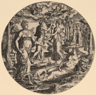 Diana and Her Nymphs in a Garden by Abraham de Bruyn