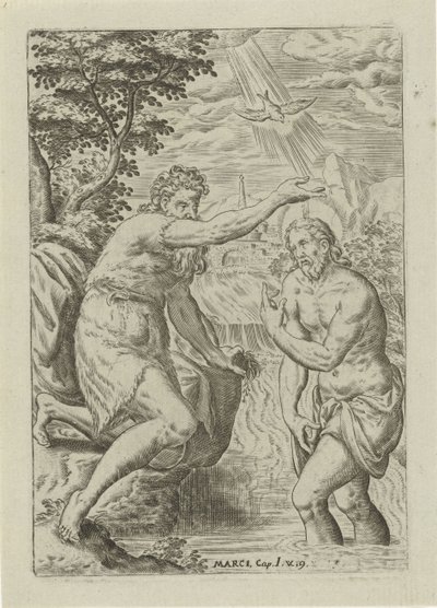 Baptism of Christ by Abraham de Bruyn