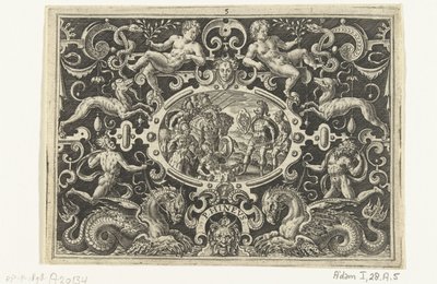 Perseus Showing His Medusa Shield to Phineus by Abraham de Bruyn