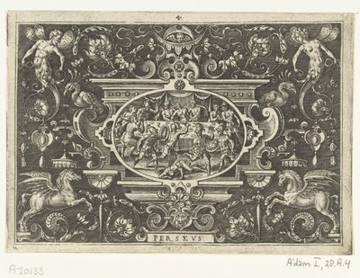 Phineus Disrupts the Wedding of Perseus and Andromeda by Abraham de Bruyn