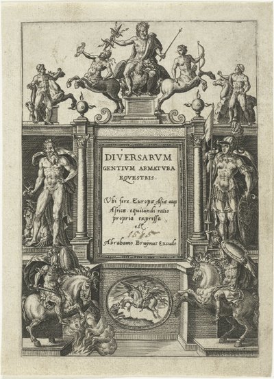 Title Page for Omnium Pene Europae, Asiae, Aphricae, Americae Gentium Habitus by Abraham de Bruyn