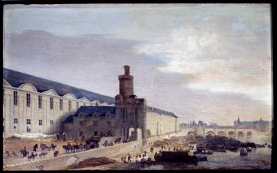View of Porte Neuve and Galerie du Louvre Around 1640 by Abraham de Verwer