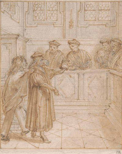 Doctor Ass (A Satire on the Law) by Abraham van Diepenbeeck