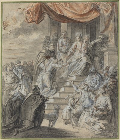 Madonna and Child with Rosary and Saint by Abraham van Diepenbeeck