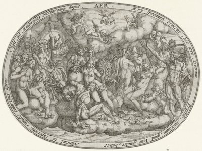 Olympian Gods Among the Clouds: The Element Air by Abraham van den Hecken