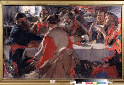 Tea Drinking by Abram Efimovich Arkhipov