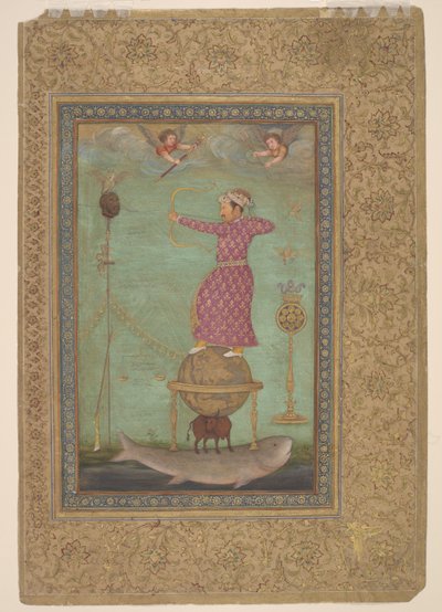 Jahangir Shooting the Head of Malik Ambar, Early 17th Century by Abu