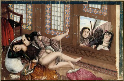Embracing lovers, second half of the 19th century by Abu