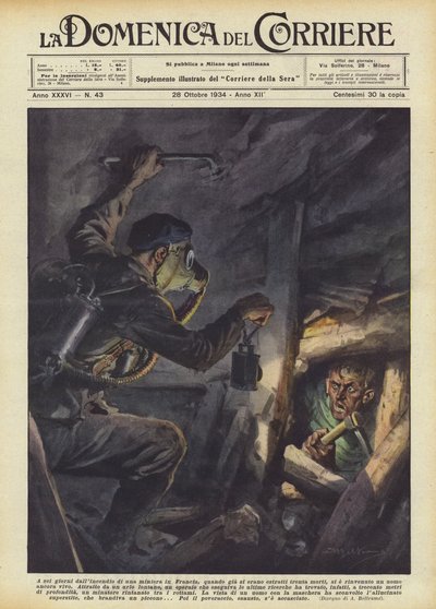 Six Days After a Mine Fire in France, When Thirty Bodies Had Already Been Extracted by Achille Beltrame
