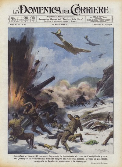 Airplanes Hunting Cannons by Achille Beltrame