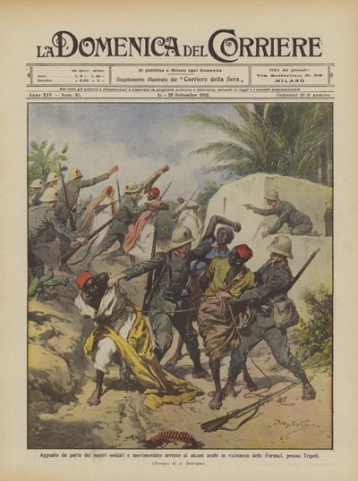 Ambush by our soldiers and lively arrest of some Arabs near by Achille Beltrame