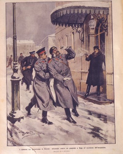Cover illustration of Terrorism in the Russian Empire, attempt on General