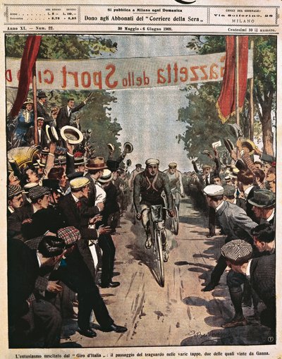 Cyclists at Giro d