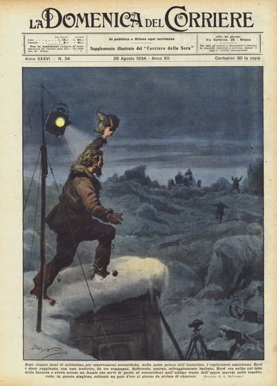 After Five Months of Solitude for Scientific Observations in the Polar Night of Antarctica by Achille Beltrame