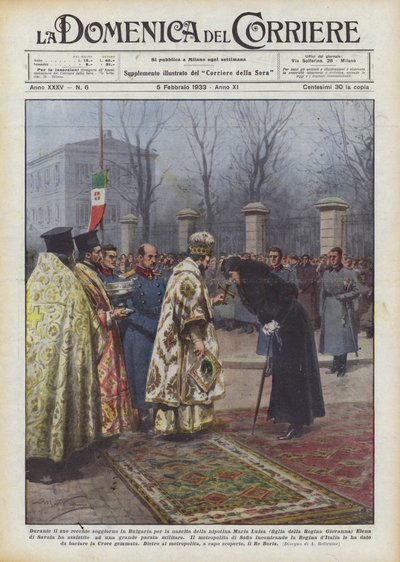 During His Recent Stay in Bulgaria for the Birth of His Granddaughter Maria Luisa... by Achille Beltrame