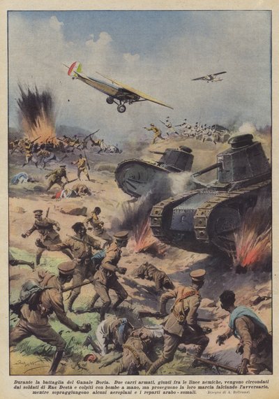 During the Battle of Ganale Doria by Achille Beltrame