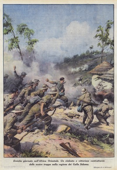 Heroic Days in East Africa by Achille Beltrame