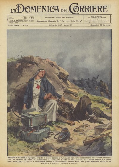 Heroism of Italians in Spain by Achille Beltrame