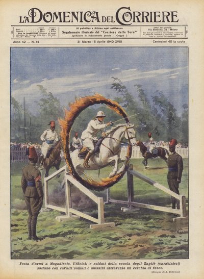 Military Festival in Mogadishu by Achille Beltrame