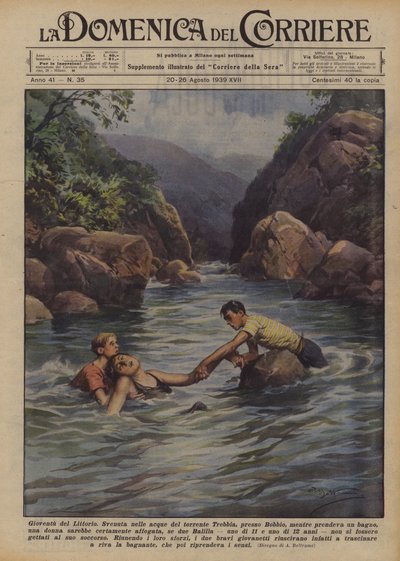 Youth of the Littorio by Achille Beltrame