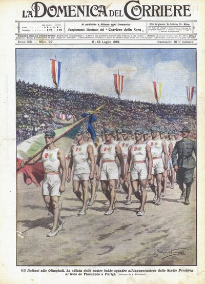 The Italians at the Olympics by Achille Beltrame