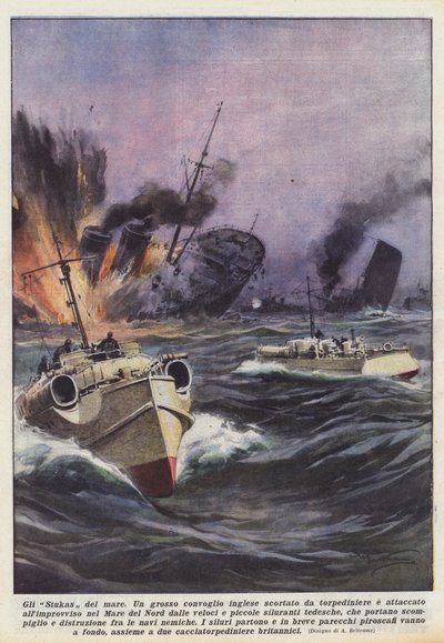 The Stukas of the Sea by Achille Beltrame