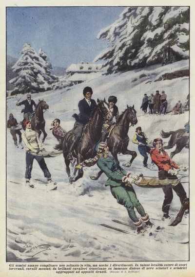 Men Love to Complicate Not Only Life but Also Amusements by Achille Beltrame