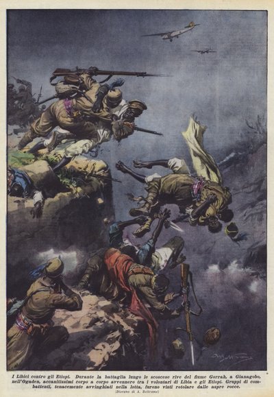 The Libyans Against the Ethiopians by Achille Beltrame