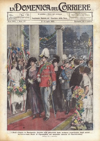 The Italian Royals in Denmark by Achille Beltrame