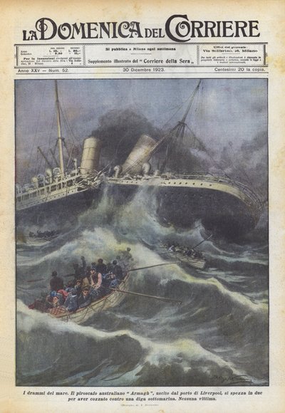 The Dramas of the Sea by Achille Beltrame