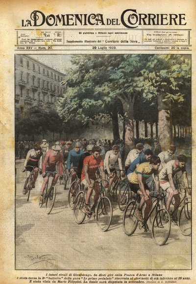 The Future Rivals of Girardengo by Achille Beltrame