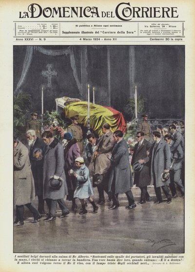 Belgian Mutilated Veterans in Front of King Albert