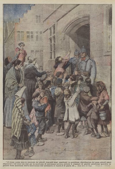The Ever-Growing Procession of Little Belgian Children by Achille Beltrame
