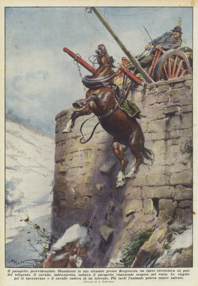 The Providential Parapet by Achille Beltrame