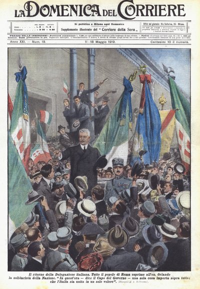 The Return of the Italian Delegation by Achille Beltrame
