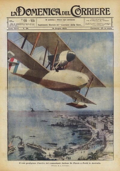 The Prodigious Flight by Achille Beltrame