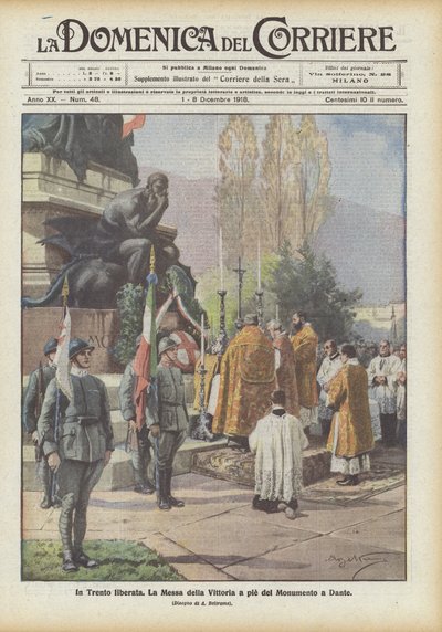 In Liberated Trento by Achille Beltrame
