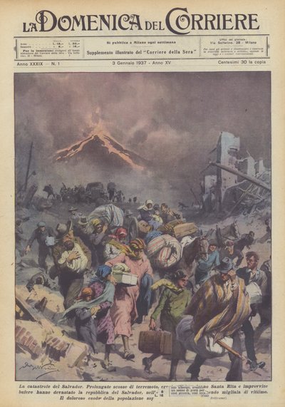 The Catastrophe of Salvador by Achille Beltrame