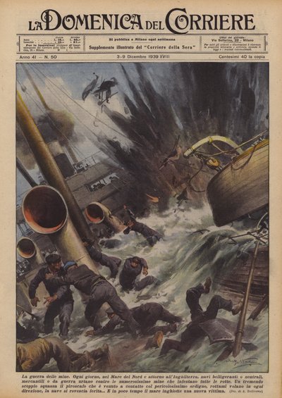 The Mine War by Achille Beltrame