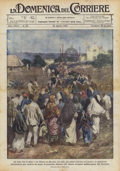 The Struggle Between the State and the Church in Mexico by Achille Beltrame