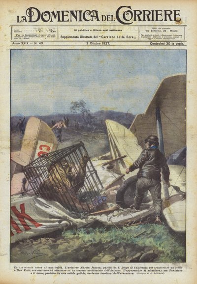 The Aerial Crossing of a Beast by Achille Beltrame