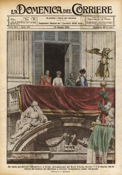 The Visit of the Sovereigns of England to Rome by Achille Beltrame