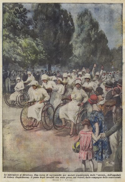 The Nurses Have Fun by Achille Beltrame