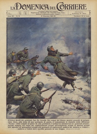 The Heroic Death of General Ugo De Carolis by Achille Beltrame