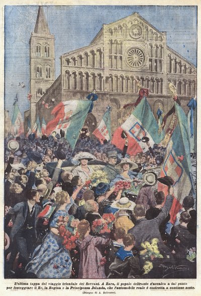 The Last Leg of the Triumphal Journey of the Sovereigns by Achille Beltrame