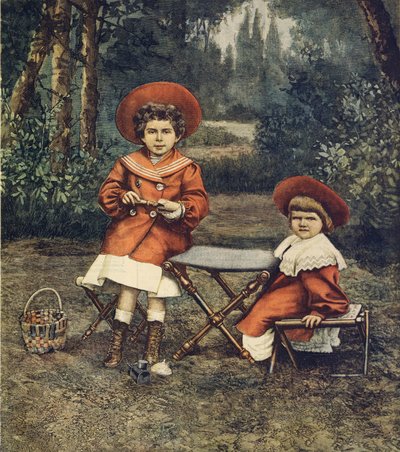 Princesses Jolanda and Mafalda, King